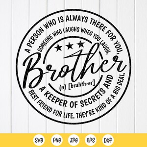 Bruder Definition SVG, Bruder Shirt svg, Geschenk für Bruder, Bruder, lustiger Bruder svg, Bruder Geburtstagsgeschenk, sofort Download Dateien für Cricut