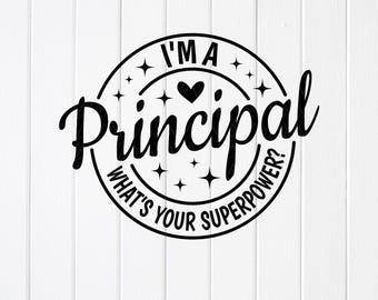 SVG de Superpoder Principal: Regalo de agradecimiento, diseño para camisetas, archivos para Cricut, diseños para sublimación (descarga digital)