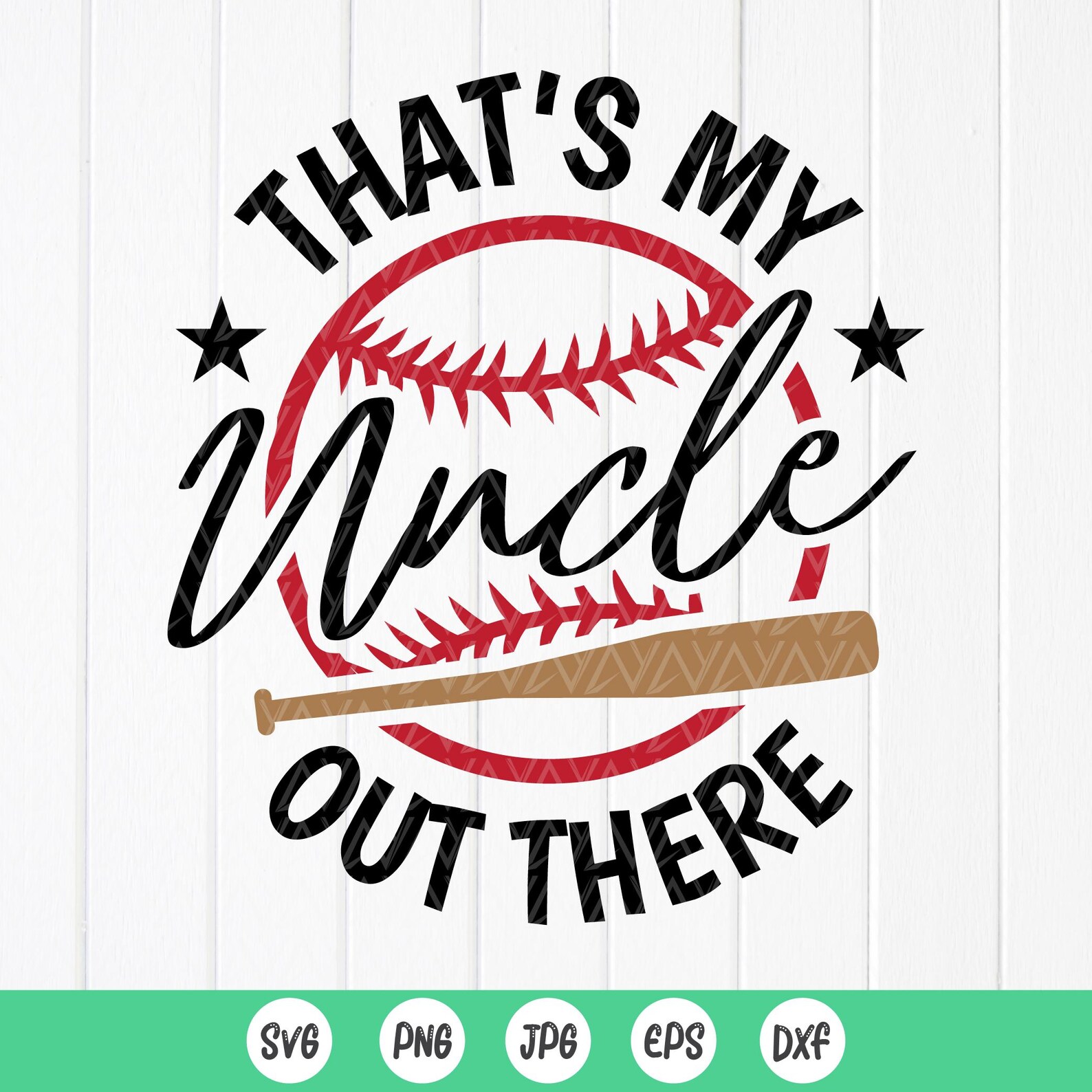Uncle Baseball Baseball Uncle SVG: Niece Nephew Cheer Design,cut Files for Cricut ...