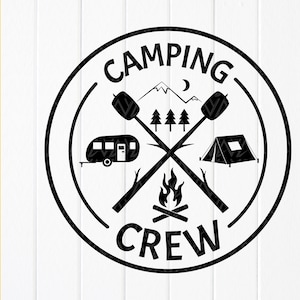 Camping crew svg,Camping Trip svg,Happy Campground SVG,Funny Camping svg,Camping life svg,Happy Camper svg,Descarga instantánea de archivos para Cricut