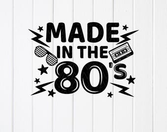 Retro 80s Cassette SVG PNG: Music Lover Cut File (Digital Download)