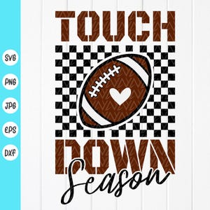 Temporada de touchdown Svg, Football Mom SVG, Football Mama SVG, Game Day Svg, Sports Mom Svg, Football vibes svg, Arquivos de download instantâneo para Cricut