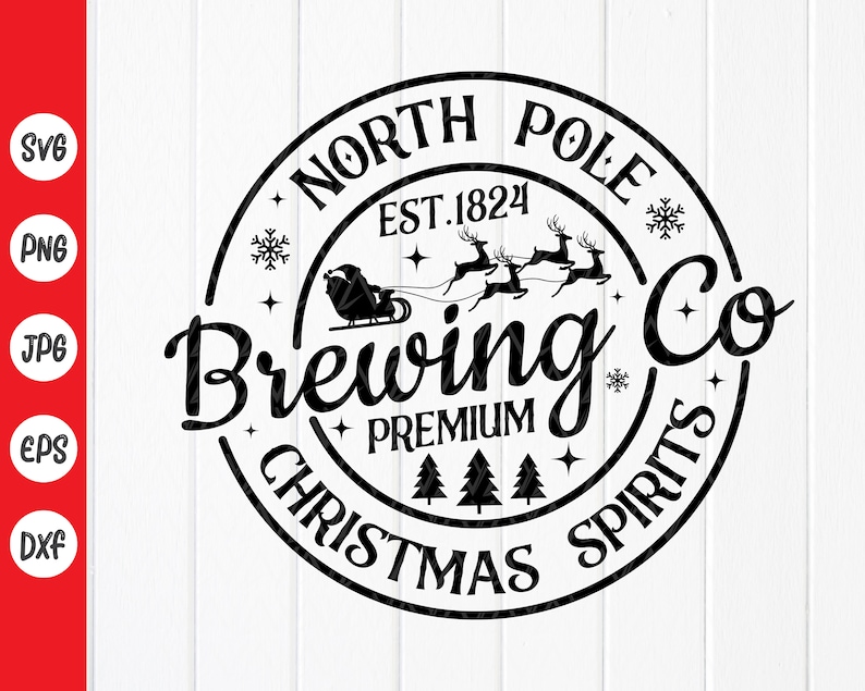 North Pole Brewing Co Svg North Pole Svg Christmas Svg | Etsy