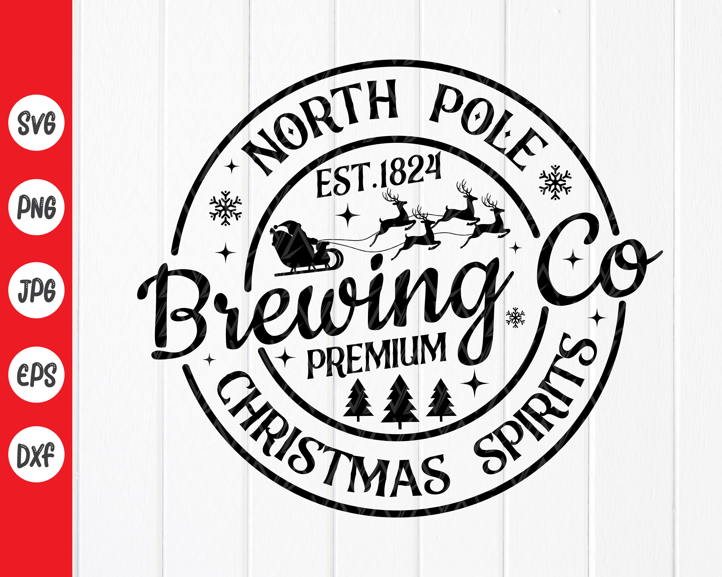 North Pole Brewing Co Svg North Pole Svg Christmas Svg | Etsy
