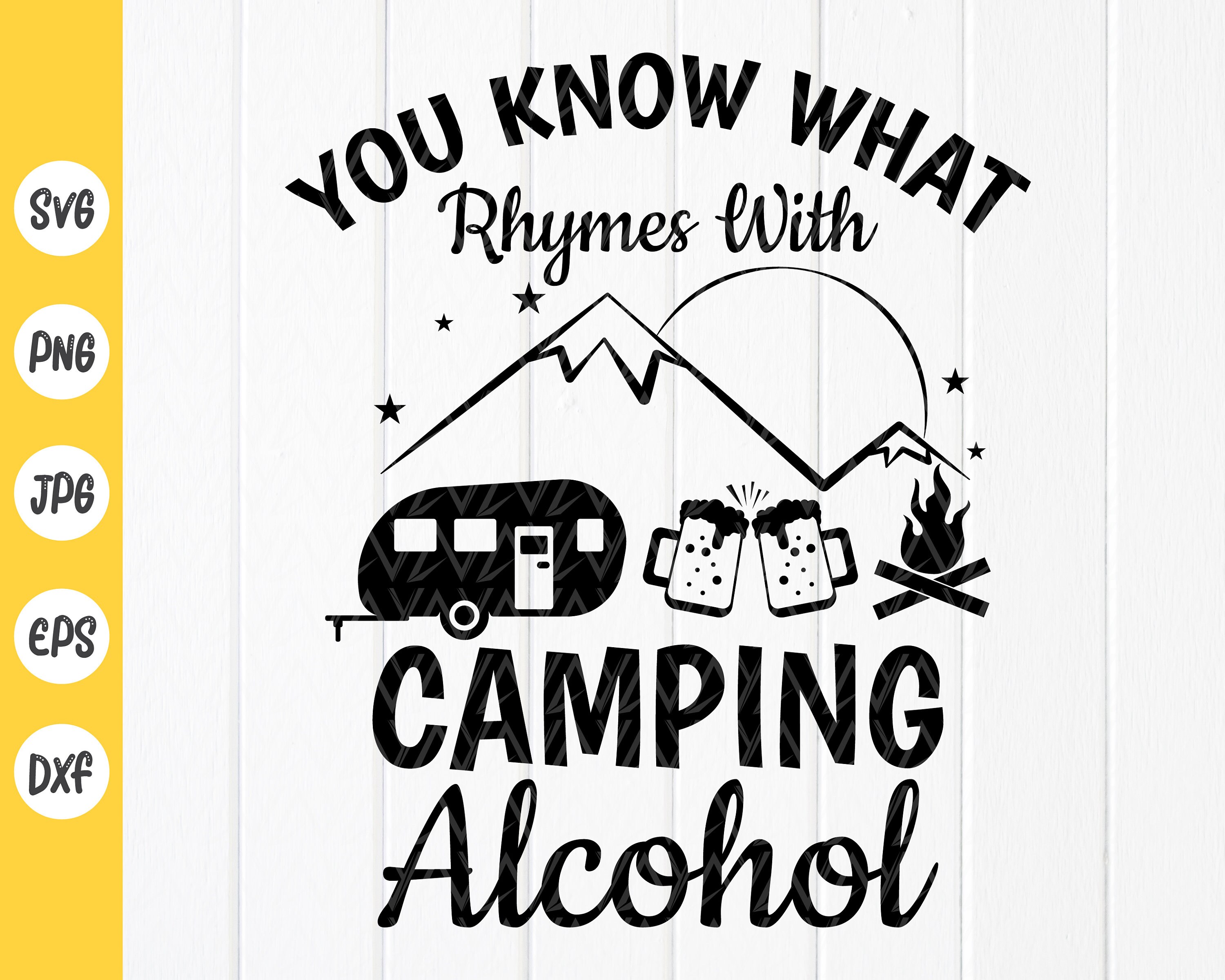 Camping Drinking SVG