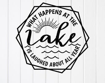 Lake Life SVG PNG: Summer Quote, Vacation Shirt Design, Cricut files (Digital Download)