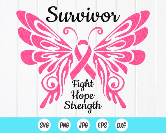 Breast Cancer Survivor Svg Breast Cancer Awareness Svgcancer Etsy