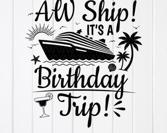 Birthday Cruise Trip SVG: Squad Shirts, Summer Vacation (Digital Download)