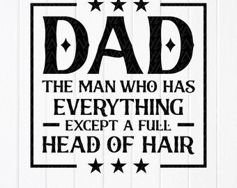 Funny Bald Dad SVG PNG, Father's Day Gift ,Cricut files(Digital Download)