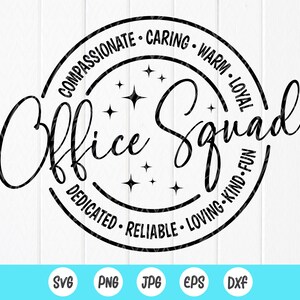 Office squad svg, Cadeau de collègue, Travail Bestie svg,Best Friend svg,Appréciation du collègue svg,Office Team svg,Téléchargement instantané de fichiers pour Cricut