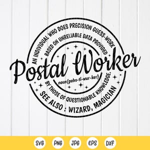 Postangestellter Definition SVG PNG, Postangestellter SVG, digitales Design, sofort verfügbar Download-Dateien für Cricut
