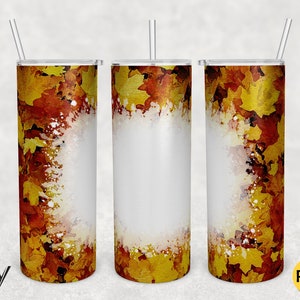 20oz Skinny Tumbler HerbstBlatt Wrap png Sublimation Design, AhornBlatt Tumbler Wrap png, Herbst Tumbler Wrap, PNG Datei Digital Download