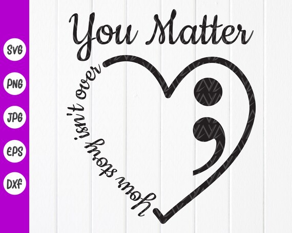 Suicide Prevention Shirt You Matter Semicolon T-Shirt Suicide Prevention Shirt You Matter Semicolon T-Shirt