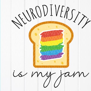 Neurodiversiteit is mijn Jam SVG, Autisme Awareness SVG, Autisme Mom Shirt, Autisme Acceptatie Geschenken svg, ADHD svg, Instant Download bestanden voor Cricut