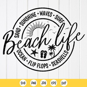 Vida en la playa SVG, Vacaciones SVG, Camisa de viaje de verano SVG, chicas fin de semana svg, Beach Vibes svg, Cita de playa, Verano svg, Archivo de descarga instantánea para Cricut