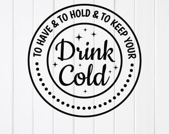 Enfriador de latas para bodas SVG PNG, para tener y guardar, archivos Cricut (descarga digital)