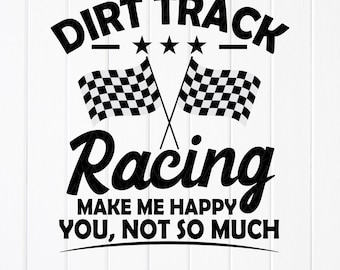Dirt Track Racing SVG: Checkered Flag Design (Digital Download Files for Cricut)