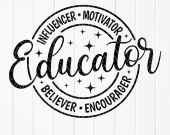 Educator Definition SVG, Teacher Gift ,Cricut files (Digital Download)