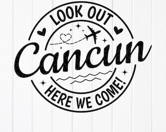 Cancun Vacation Trip SVG: Family Matching Design (Digital Download