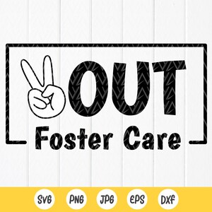 Peace Out Pleegzorg Svg, Adoptiedag svg, Gotcha Day svg, Beste dag ooit svg, schattige baby svg, kindershirt svg, instant downloadbestanden voor Cricut
