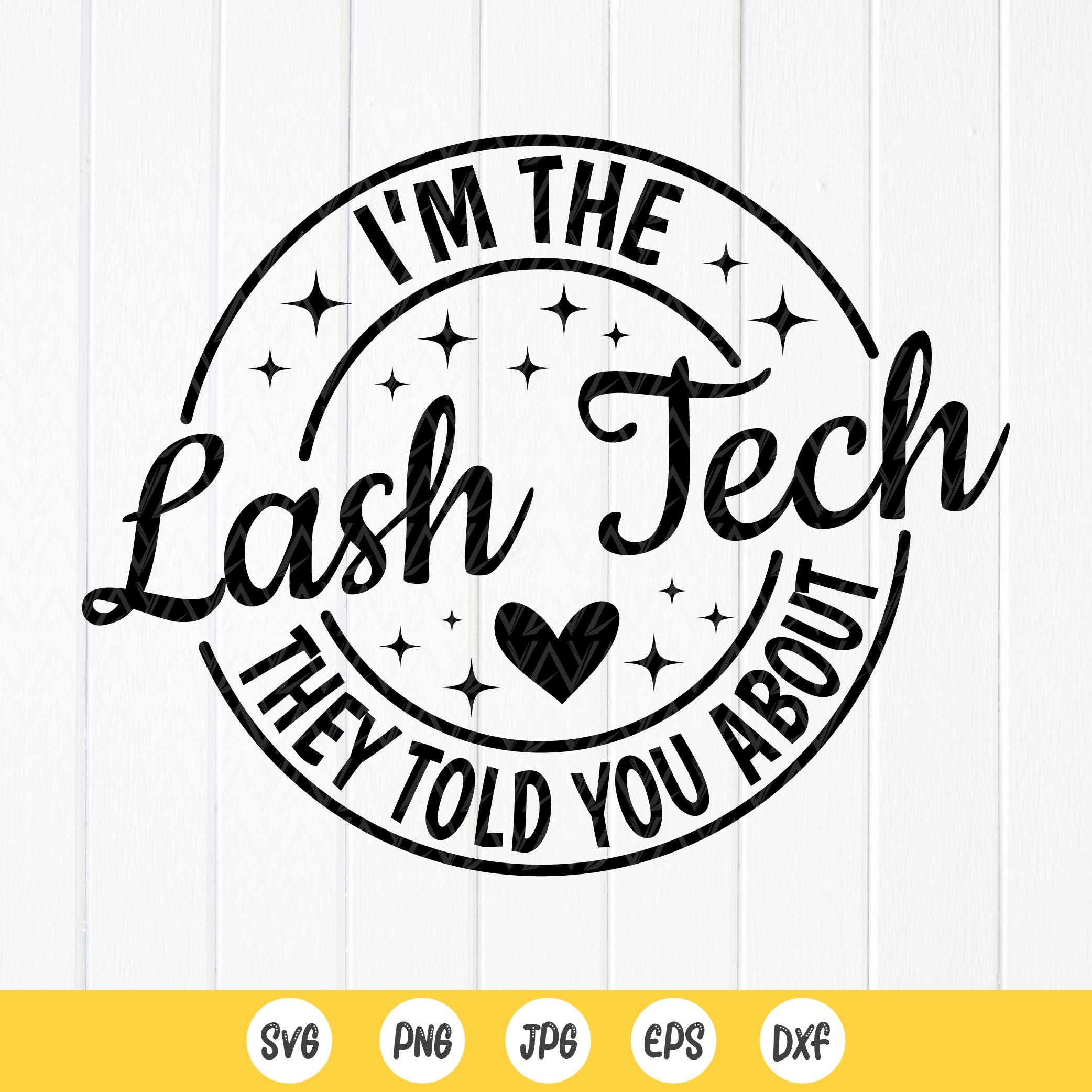Lash Tech SVG: progettazione estetica delle ciglia (download digitale)