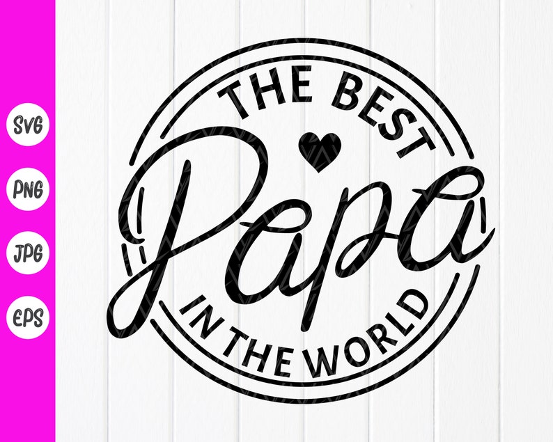 De beste papa ter wereld Svg Vaderdag shirt SVG The Man The - Etsy België