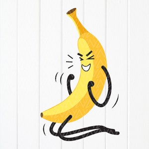 Plotterdatei Banane, Banane Maskottchen Svg, Plotterdatei Banane, Plotterdatei Banane, Plotterdatei Für Cricut, Plotterdatei