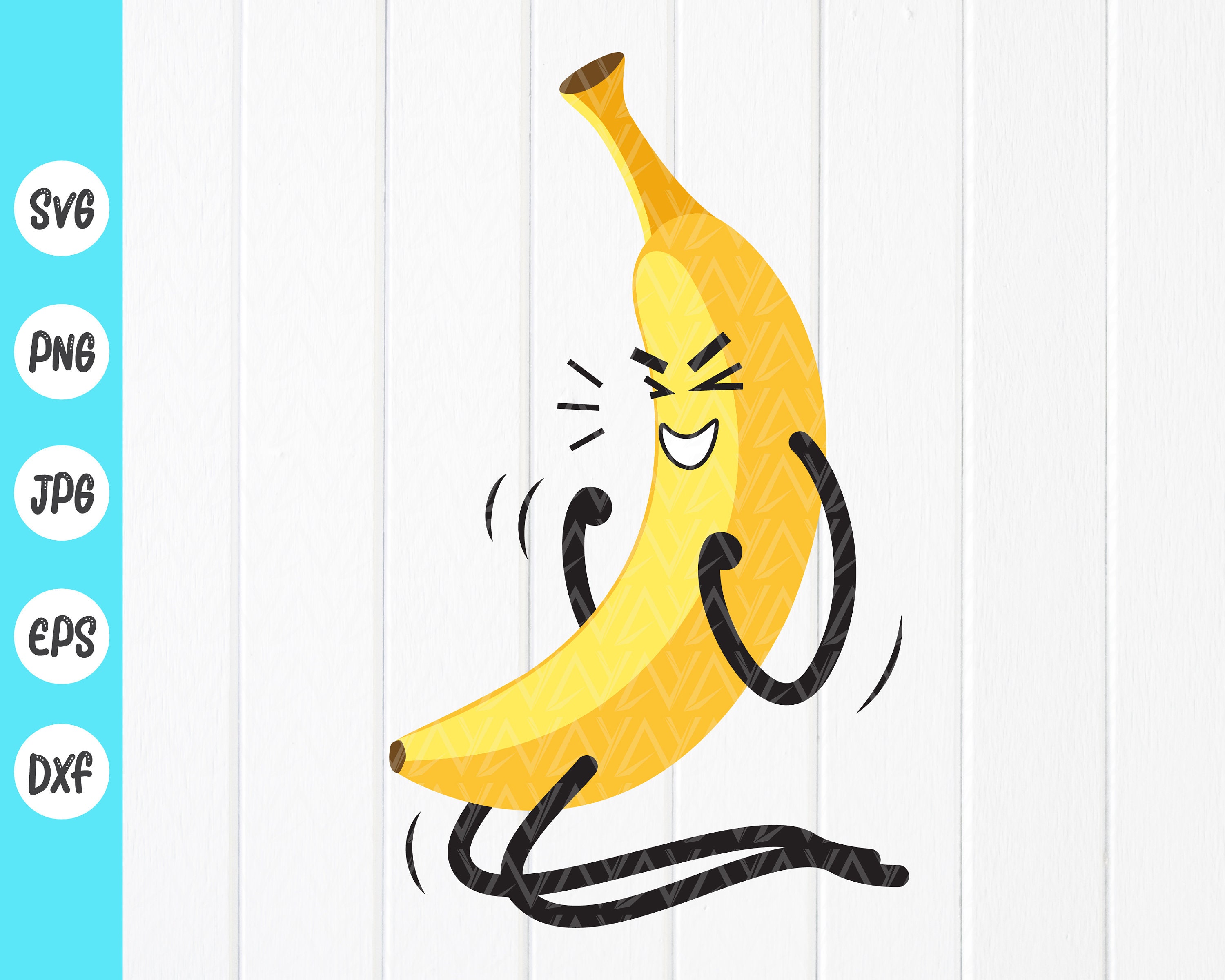 Cartoon banana posters for the wall • posters facial, banana, kids