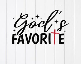 God's Favorite SVG: Christian Cross Design, Cut files for Cricut, Sublimation Designs (Digital Download)