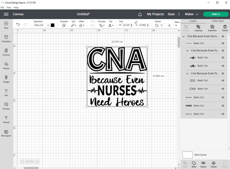 CNA Because Even Nurses Need Heroes SVG,Cna Svg,Nurse Shirt svg,Nursing Student gift,nurse svg,CNA Quote ,Instant Download files for Cricut 画像 2