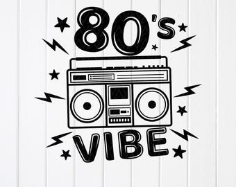 80's Music Cassette SVG: 80s Vibe,Retro Clipart for Cricut (Digital Download)
