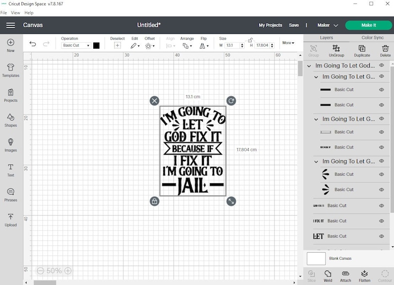 Funny Sarcastic SVG PNG: I'm Going To Let God Fix It (Digital Download) image 2