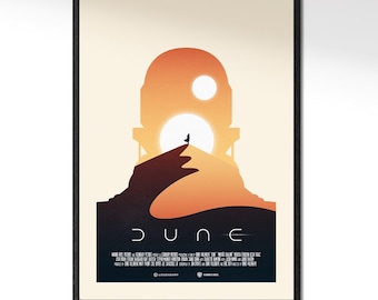Dune Art Print, Digital Wall Art, Fan Art, Premium Matte Paper Poster