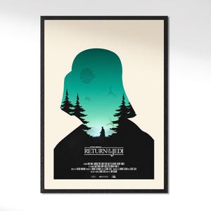 Star Wars Poster Art Print, Digital Wall Art, Return Of The Jedi, Fan Art, Disney, Premium Matte Paper Poster