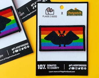 Mothman Pride Flag Patch