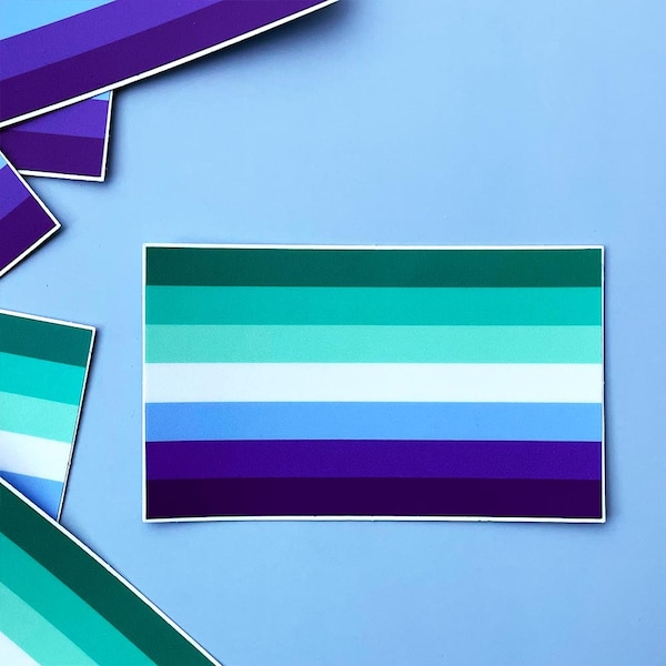 MLM (Man Loving Man) Pride Flag Sticker