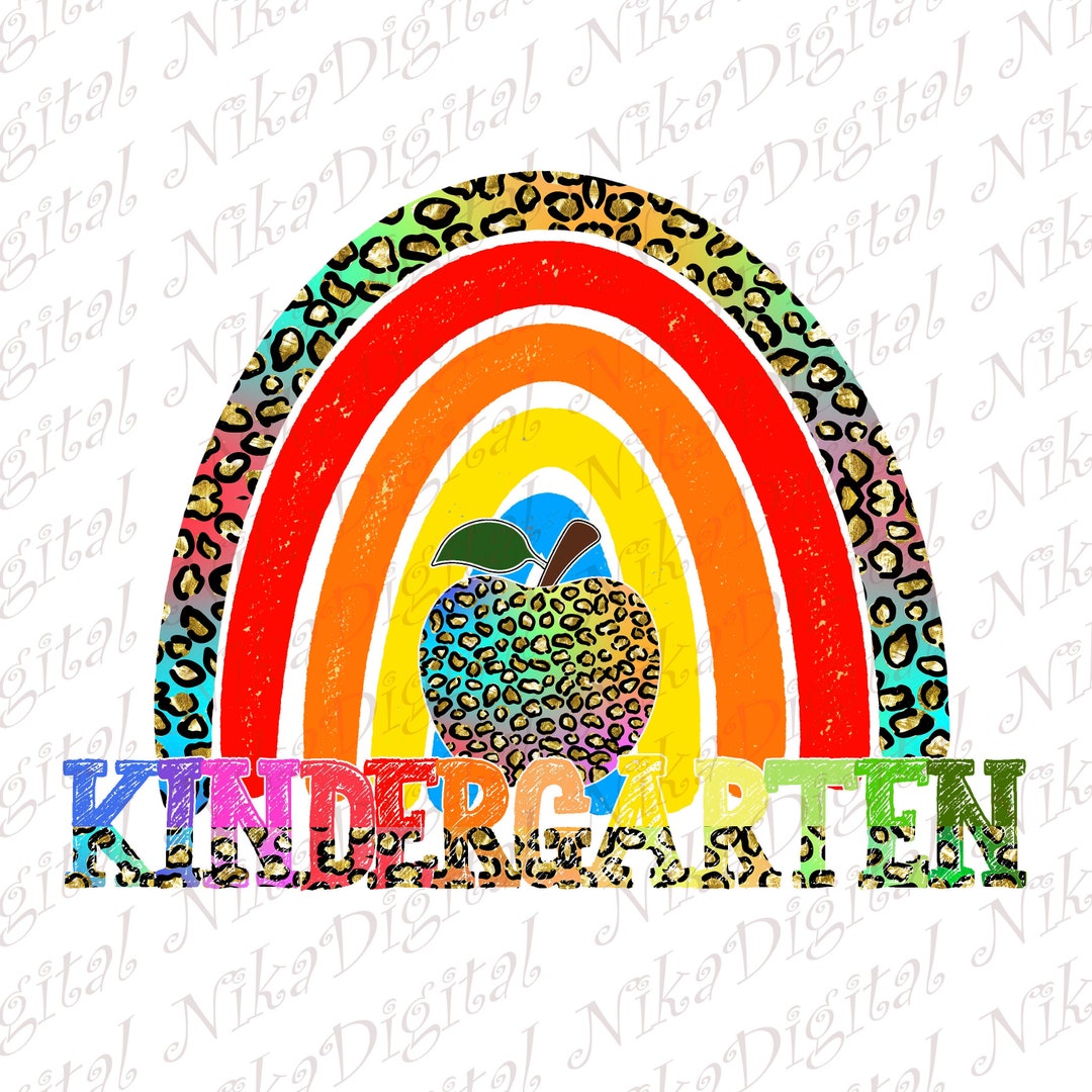 Kindergarten Png for Sublimation Download First Day of School - Etsy