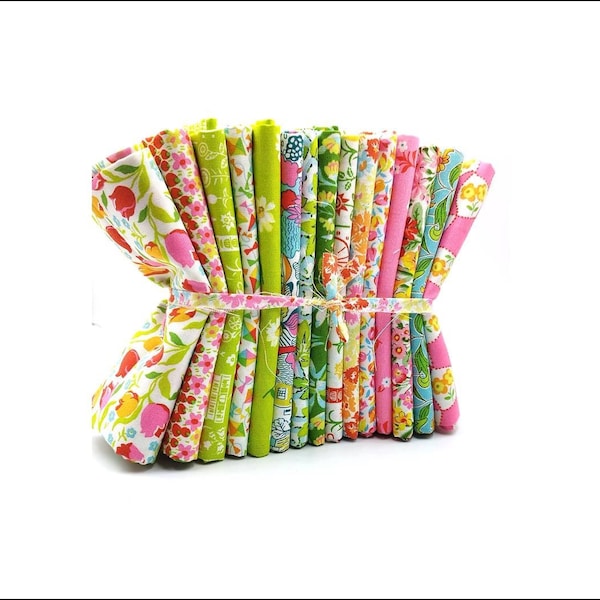 Liberty London Parks C collectie Fat Quarter Bundel van 15 knutselstoffen