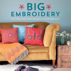 Große Stickerei: 20 Crewel Embroidery Designs zum Nähen mit Wolle von Nancy Nicholson - Embroidery DIY Book