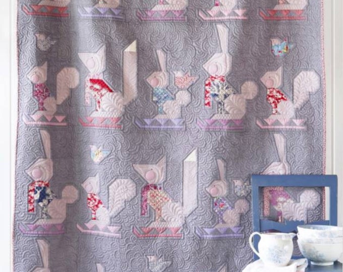 Tilda Woodland Winter Fun Quilt Kit 2 Colors 58.580.5in Finished Size