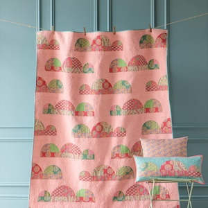 Tilda Pie in the Sky Head in the Cloud Quilt Kit (dusty rose)- optional batting