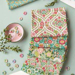 Tilda Wallflower Green fabrics by the meter