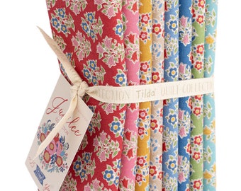 Tilda Jubilee Fat Quarter Bundle of 8 Blender crafting fabrics