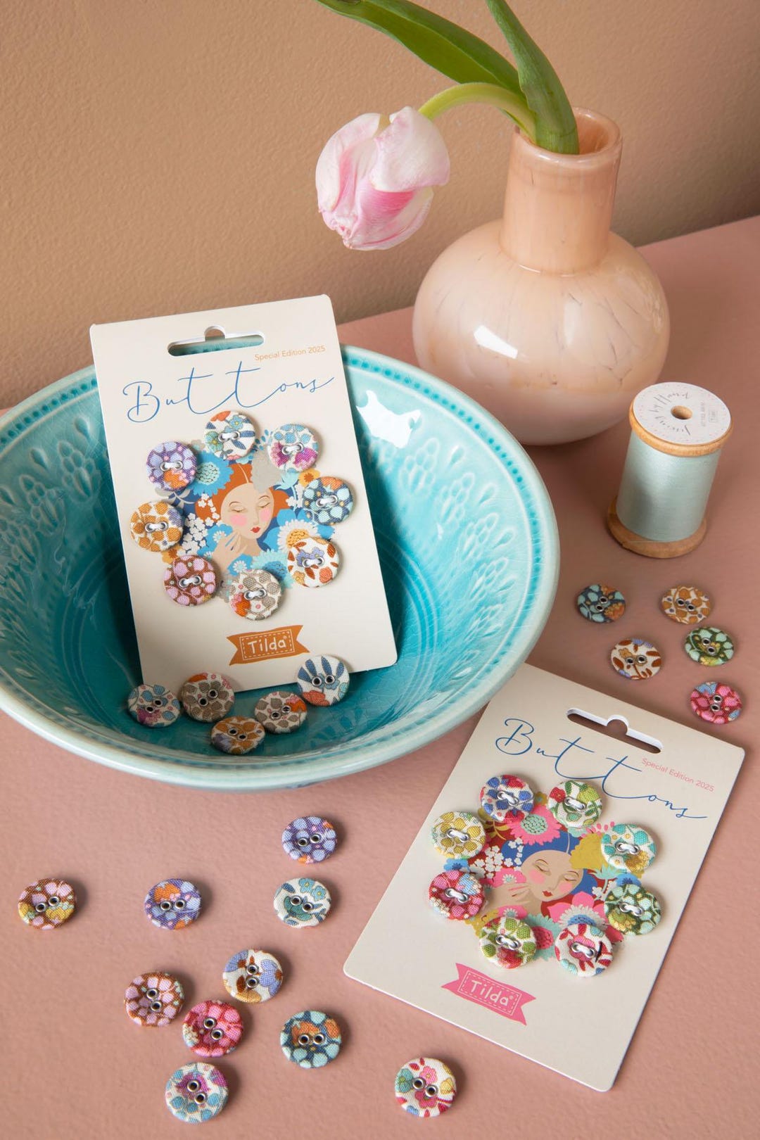 Tilda Wallflower Buttons- 2 Options - Etsy