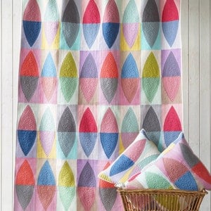 Tilda Colorplay Leaf Quilt Kit- 56.5*75.5in finished size quilt kit and pattern-  optional batting