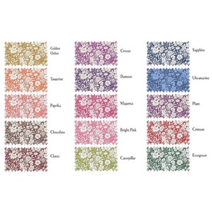 Liberty of London Lasenby Cotton Emily Belle Jewel Tones Fabrics by the meter