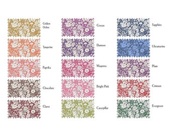 Liberty of London Lasenby Cotton Emily Belle Jewel Tones Fabrics by the meter