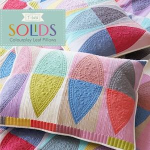 Tilda Colorplay Blattkissen-Kit - 72 * 21,5 Zoll fertige Größe jedes Kissen-Kits und Muster - optional mit Volumenvlies