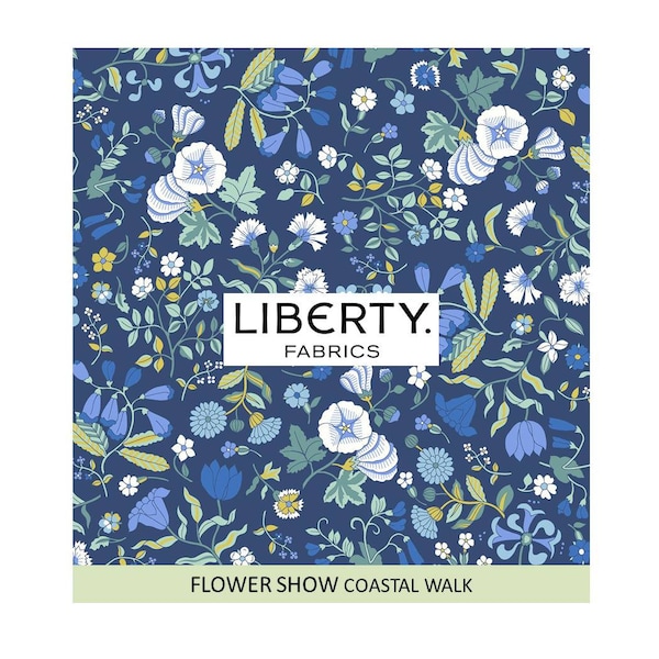 OFERTA ESPECIAL- Liberty of London Flower Show Coastal Walk Fabrics por metro