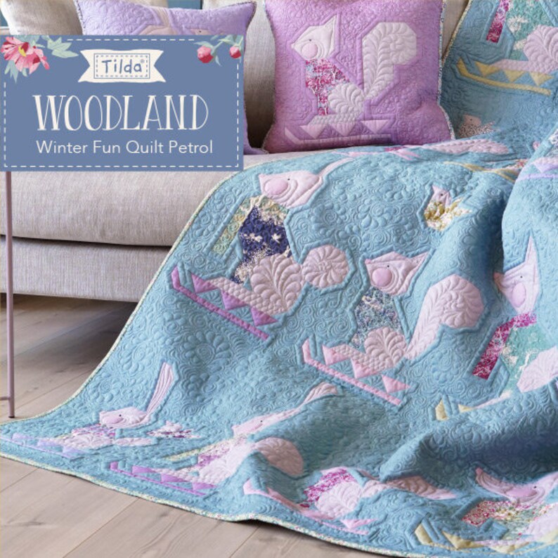 Tilda Woodland Winter Fun Quilt Kit 2 Colors 58.580.5in Etsy